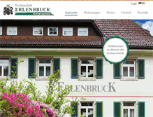 Tablet Screenshot of erlenbruck-hinterzarten.de